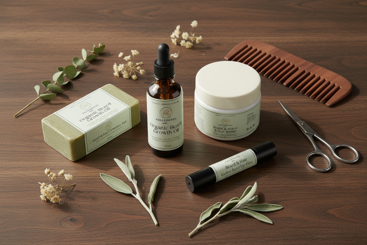 Bundle Flat Lay on Dark Walnut Table