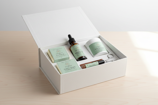 FOLLEDETOI Men's Grooming Bundle in White Box