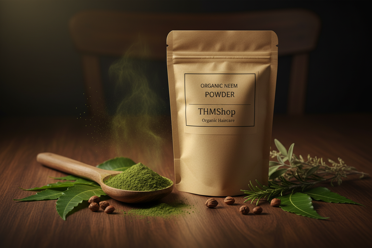 Organic Neem Powder - Dark Walnut Moody Shot