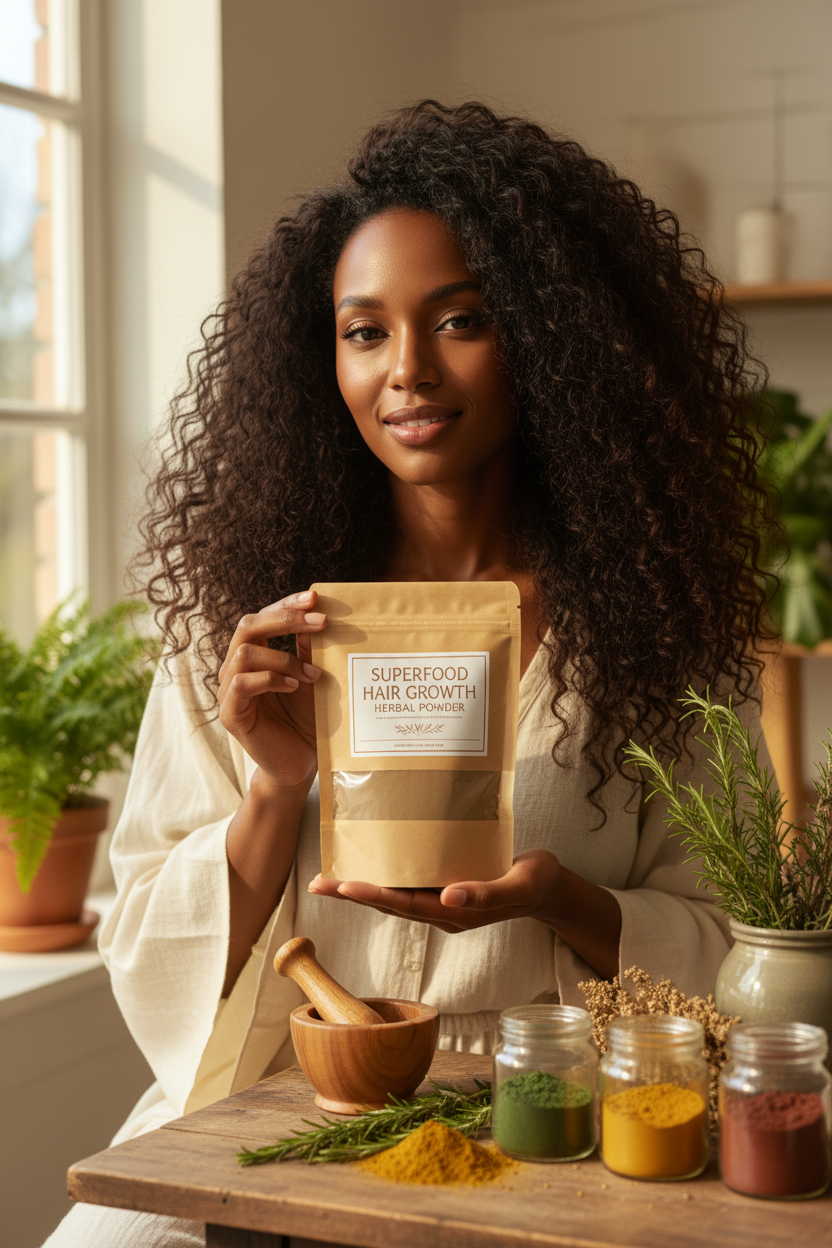 Lifestyle - African American Woman with Natural Hair