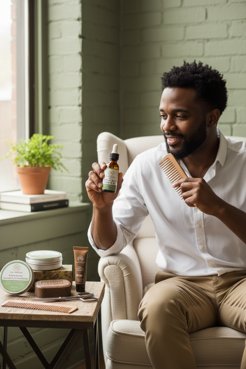 Lifestyle - Groomed Man with Bundle