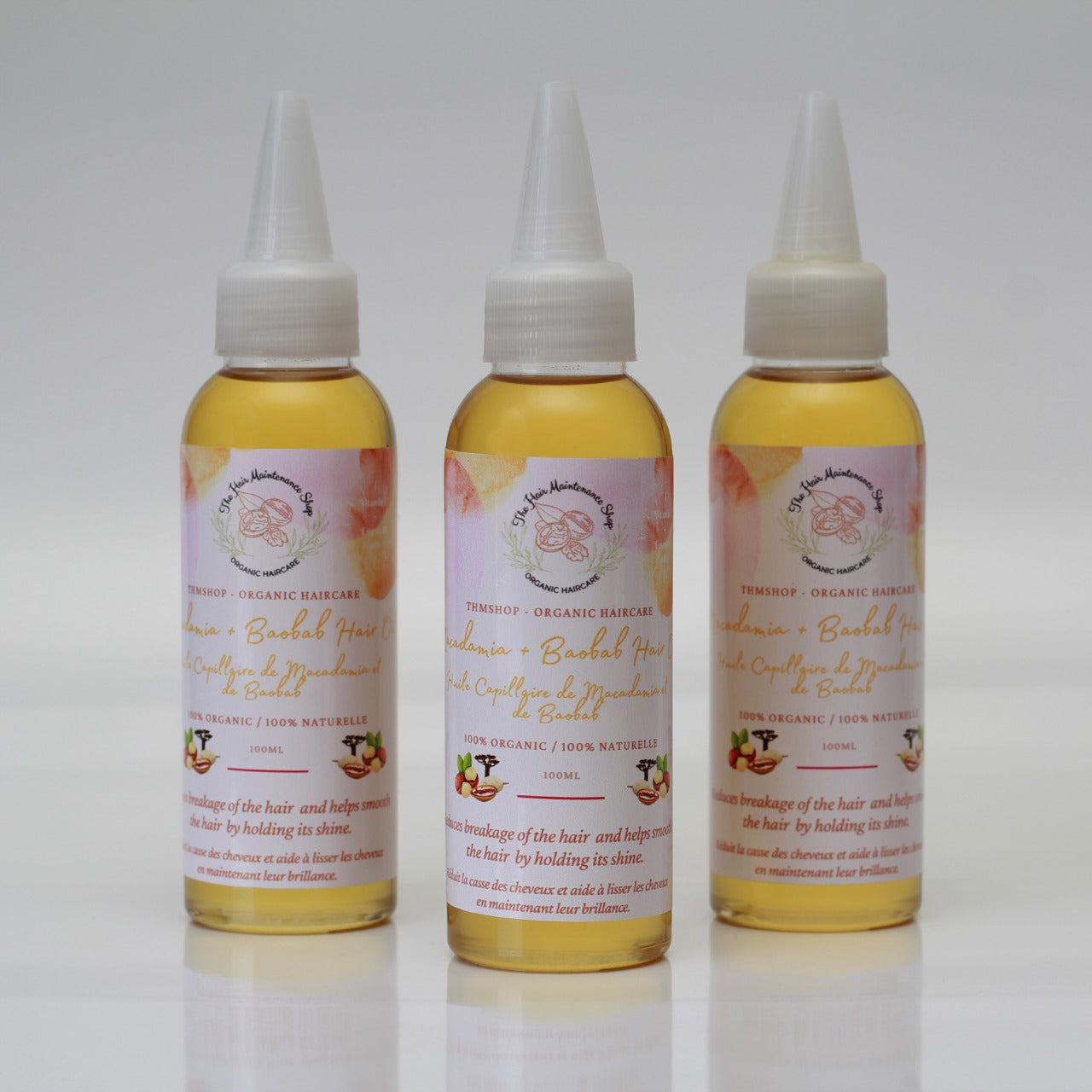 Organic Macadamia + Baobab Infused Hair Oil (100ML)